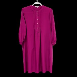 GAP Fuchsia Button Front Shirt Style Casual Dress Women's XL
